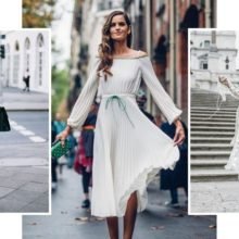 Ослепительно красивый look: с чем носить белое платье?