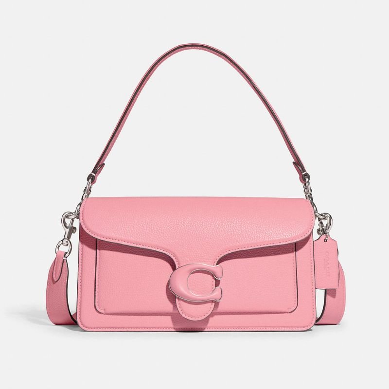 пухлая сумка Coach розового цвета