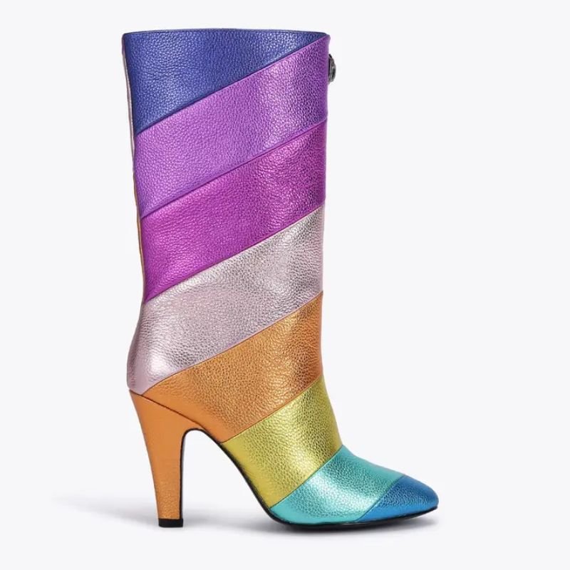 радужные сапоги Kurt Geiger
