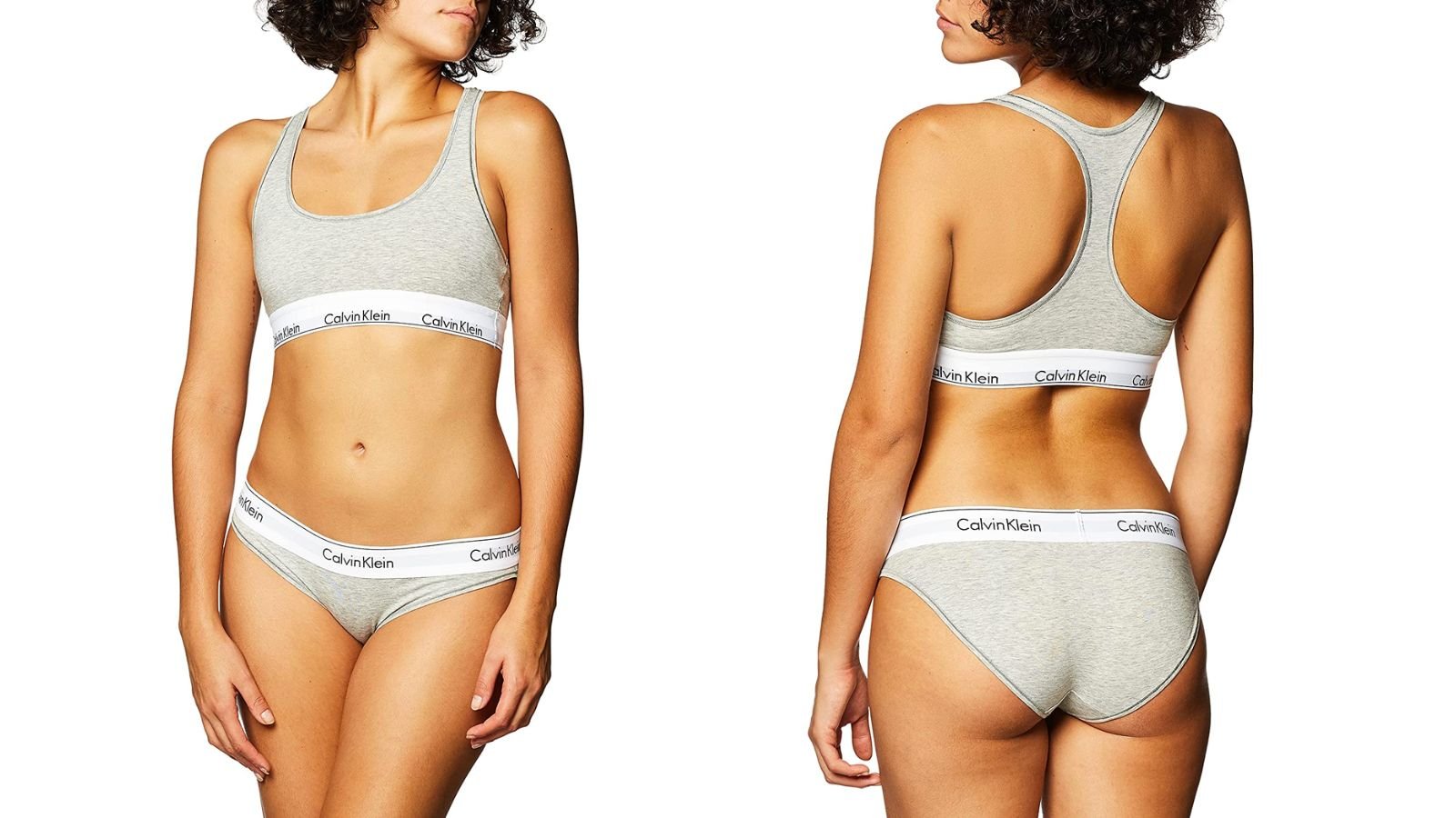 Хлопковый бюстгальтер и бикини Calvin Klein Modern