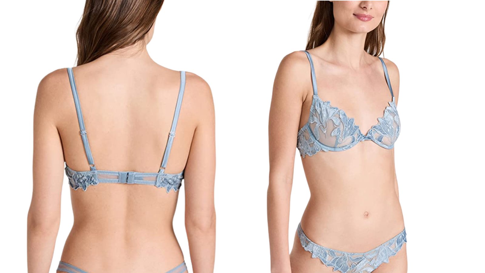 Бюстгальтер Fleur Du Mal Velvet Lily с вышивкой