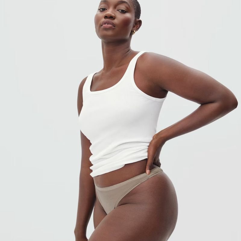 Хлопковые стринги Everlane