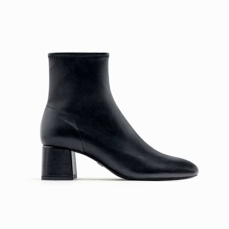 Эластичные ботильоны на блочном каблуке Zara