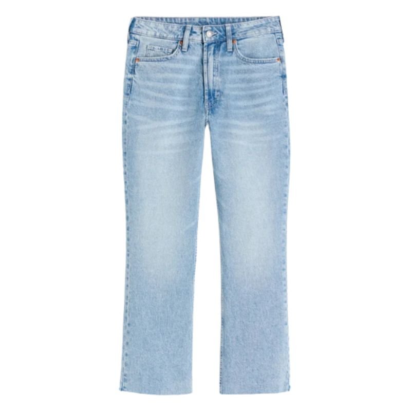 Высокие расклешенные джинсы H&M