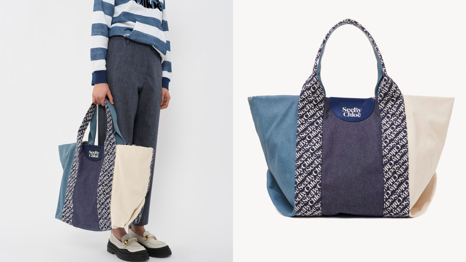 Композит из плоской планировки и держателя модели See by Chloe Laetizia Tote