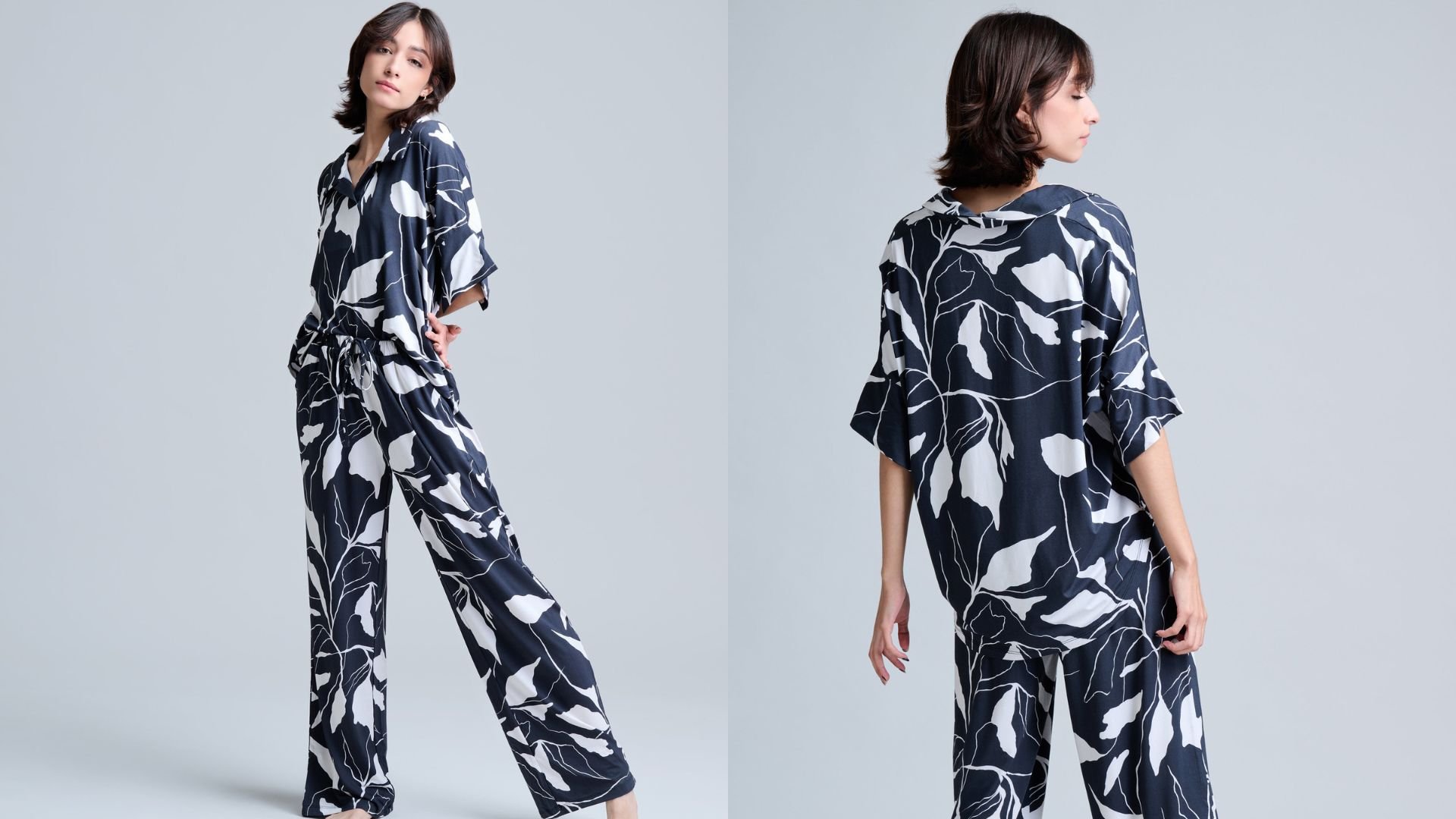 Композиция модели в пижаме Etsy Modern Kate Pyjamas