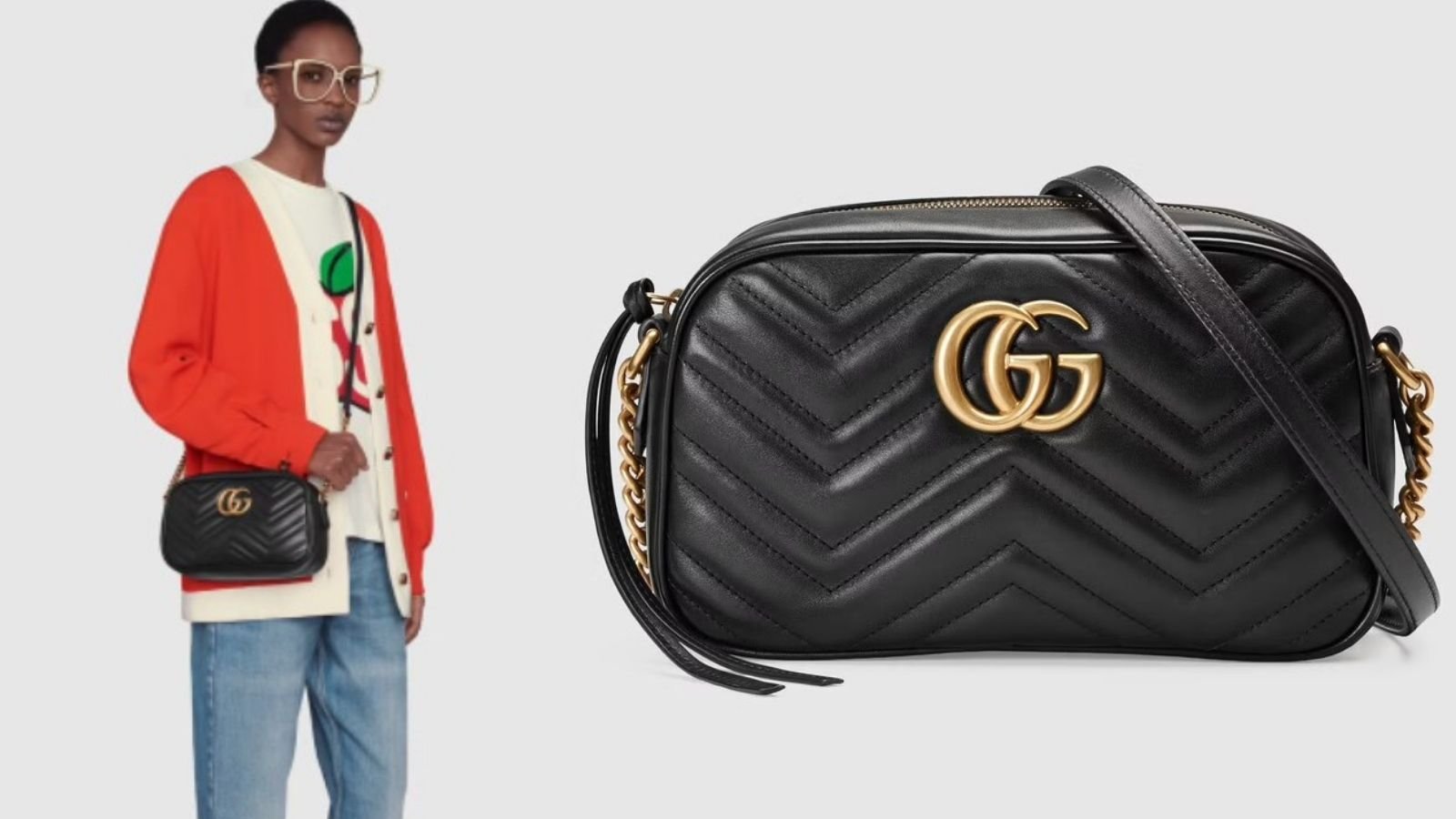 Черная сумка через плечо Gucci