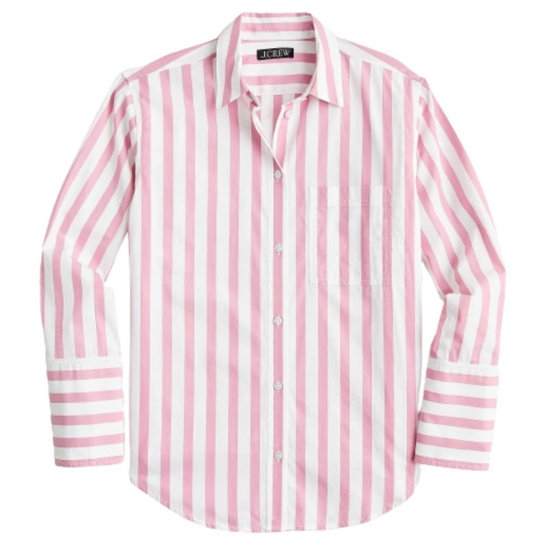 Рубашка J Crew Garçon из хлопкового поплина в яркую полоску