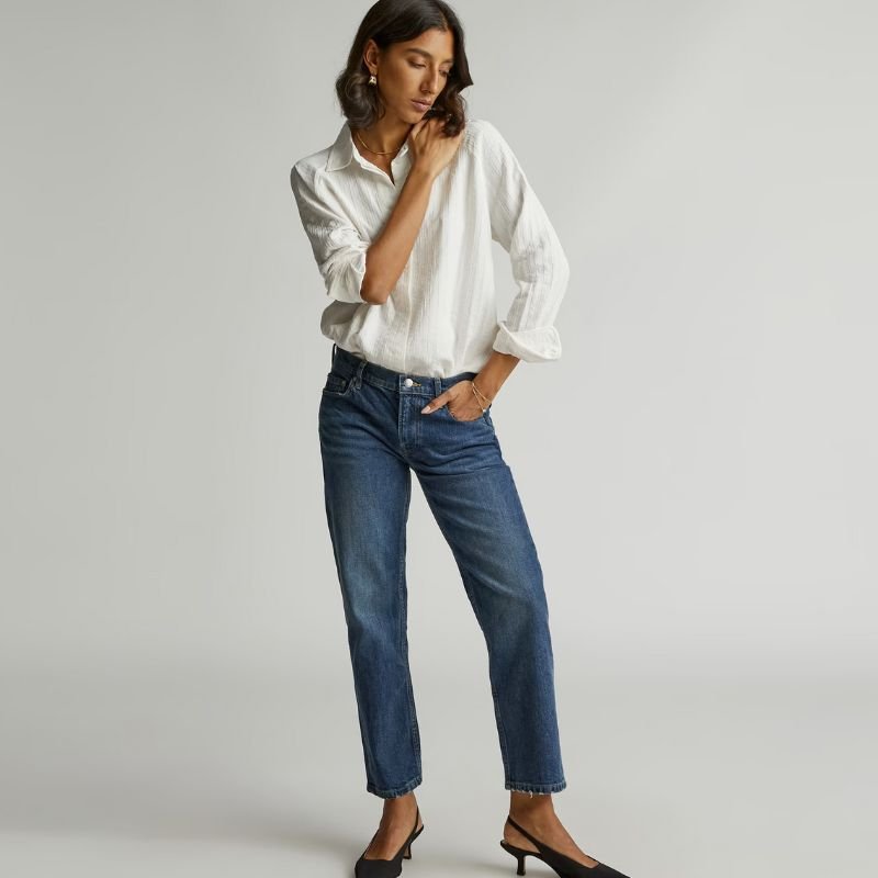 Everlane Джинсы Shortie с низкой посадкой