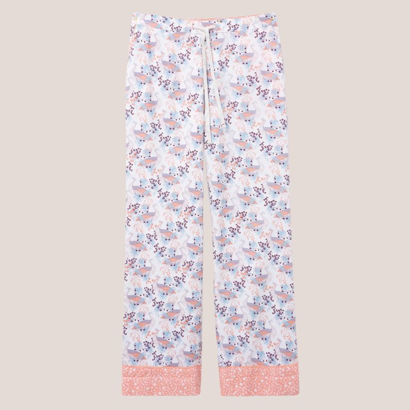 белые штаны Nina Pajama с плоской планировкой