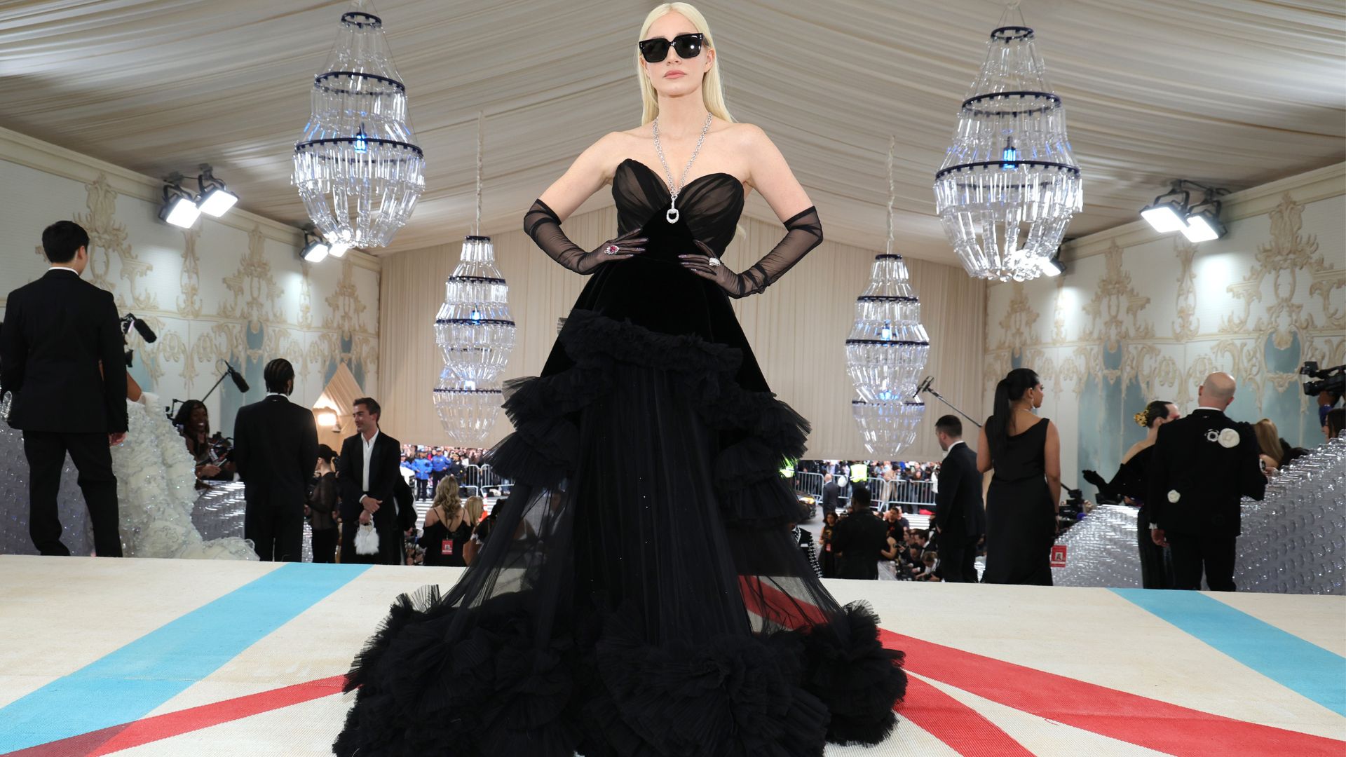 Трансформация волос Джессики Честейн на Met Gala 2023