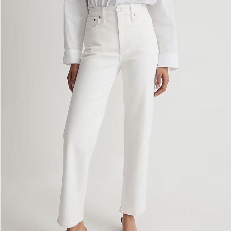 белые джинсы Madewell
