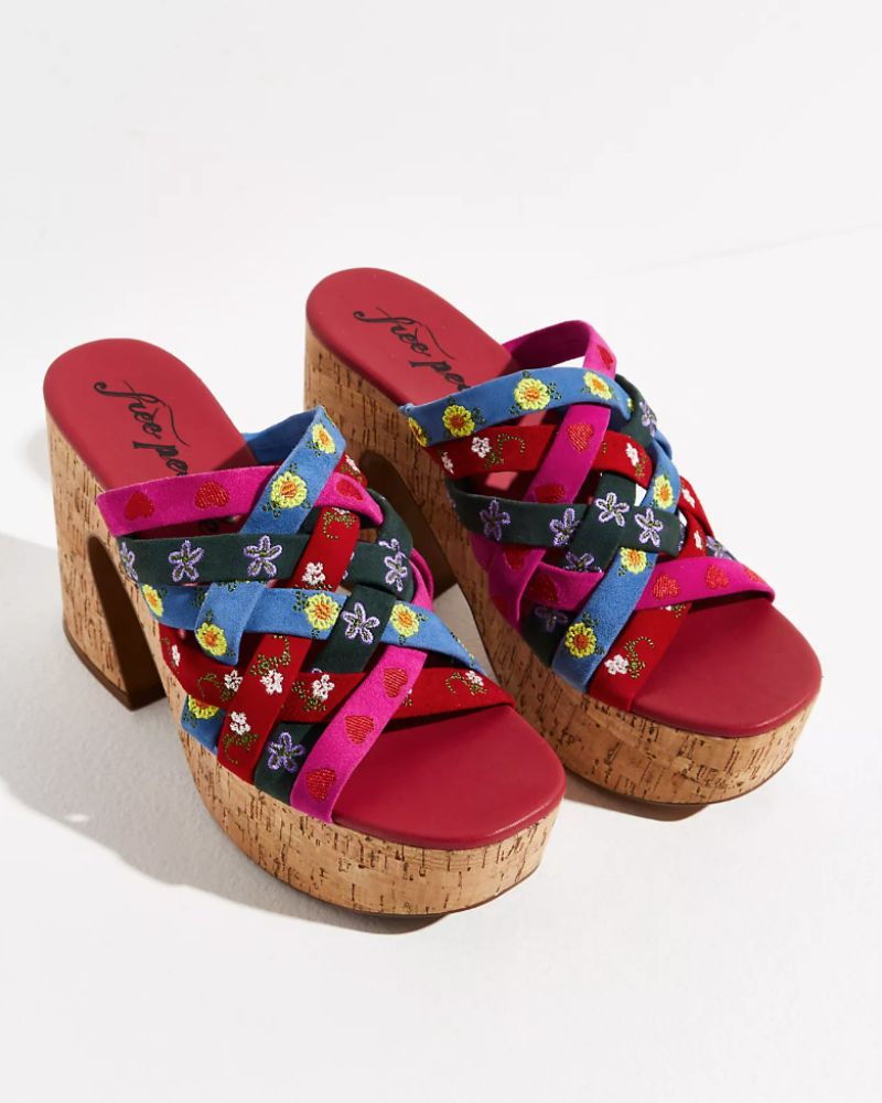 Пробковые сандалии Free People.