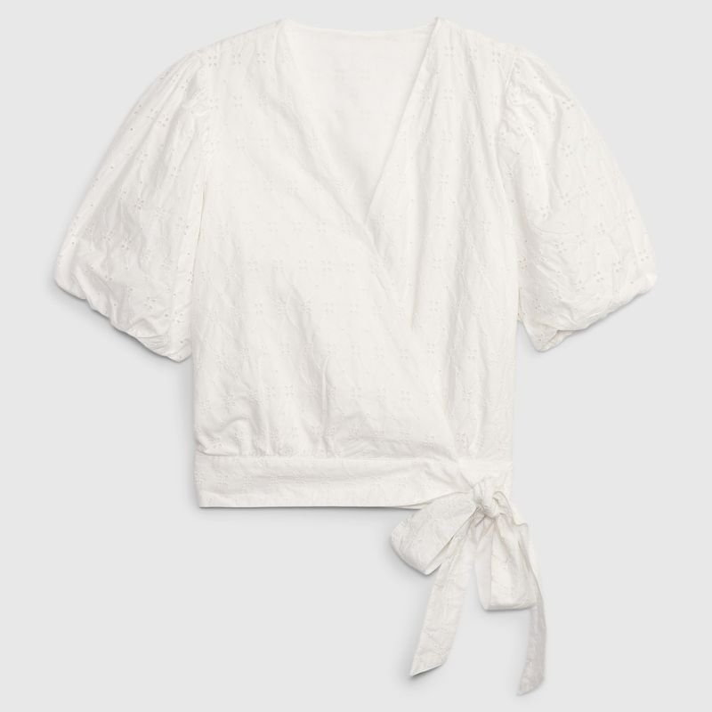 плоская планка Gap Wrap Top с люверсами