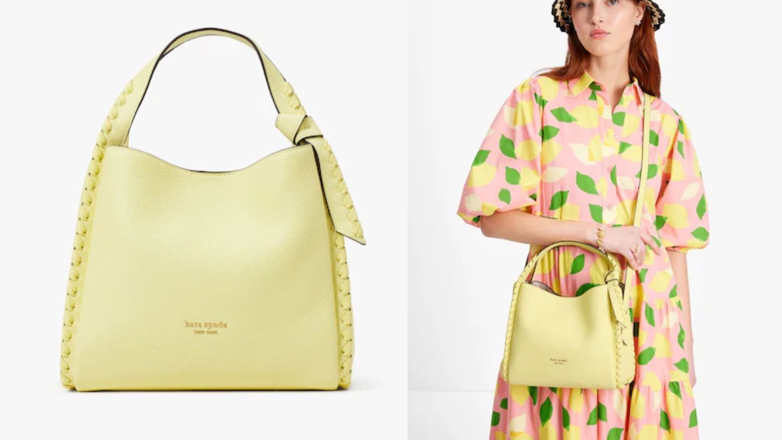 Kate Spade лимонно-желтая сумка
