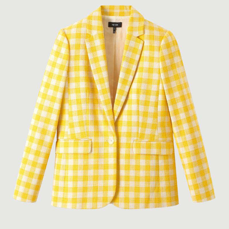 плоская планка Me+Em Check Blazer