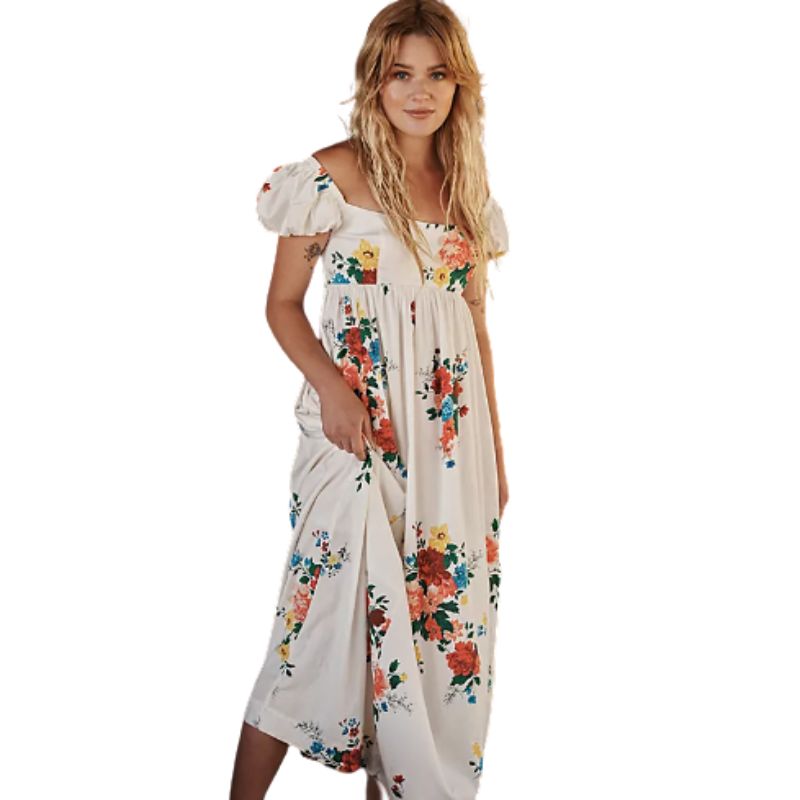 Поплиновое платье Free People Linda Lou