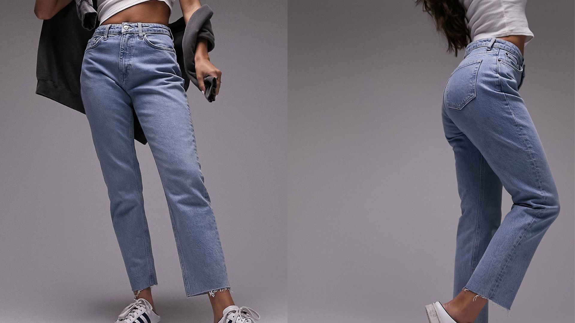 модель в джинсах Topshop Hourglass Straight