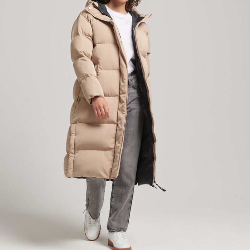 Длинный пуховик Superdry